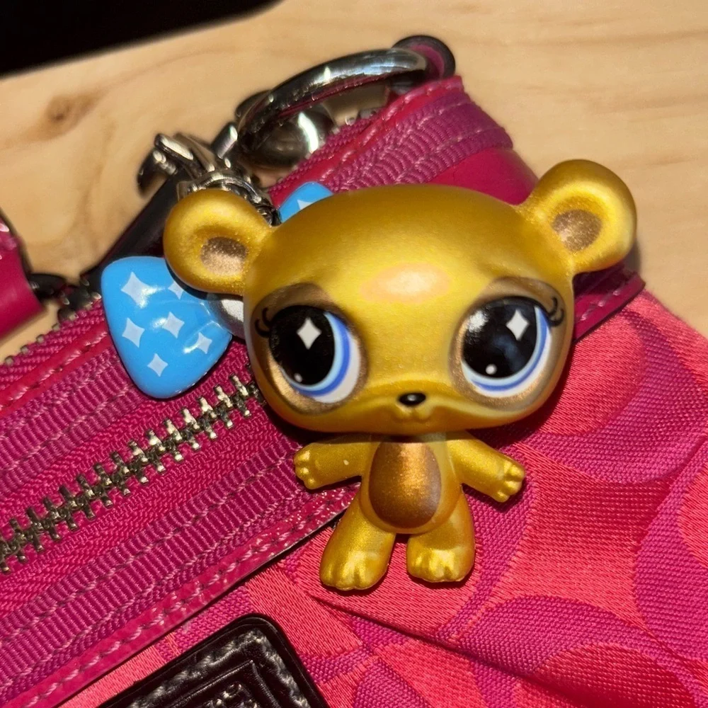 Littlest Pet Shop G2 Golden Bear Keychain – Custom Bag Charm